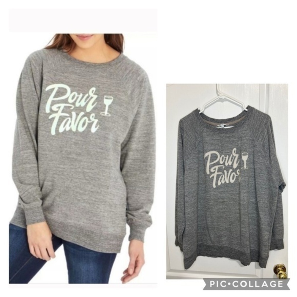 Wildfox Gray 'Pour Favor' Sweater